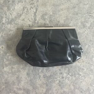 Banana Republic Small Black Clutch - fits phone